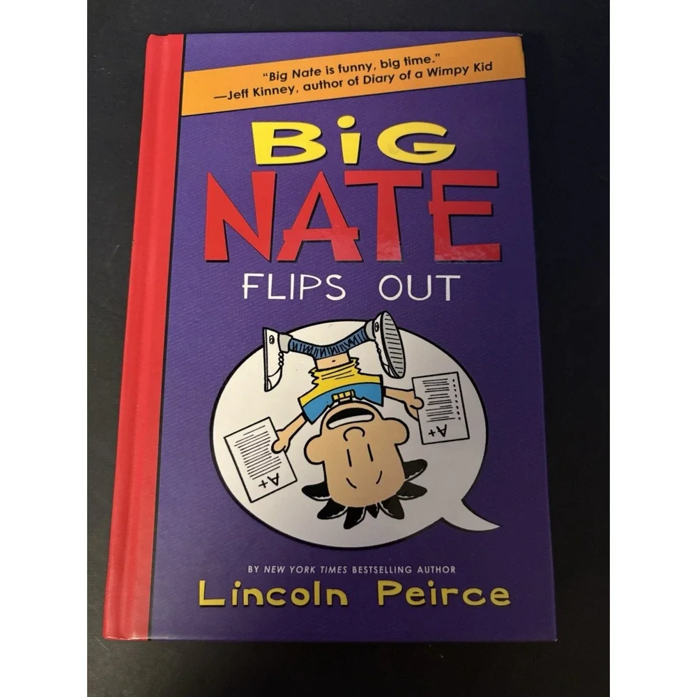 BIG NATE Book Lot of 5 by Lincoln Peirce – Funny Comic Series‎ – Scholastic Kids